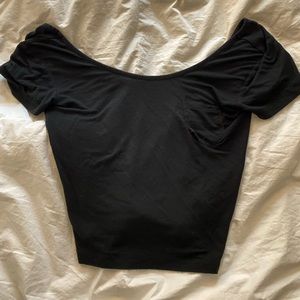 Off the shoulder crop top